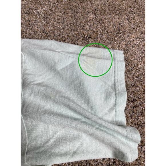 Vintage 90's Hawaii Floral Flowers One Size T Shirt Light Green Vtg Happy Shirts - Picture 6 of 8